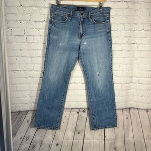 Lucky Brand 361 Vintage Straight Men’s Jeans size 34x30 Leather Patch
